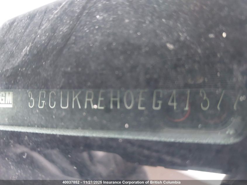 2014 Chevrolet Silverado K1500 Lt VIN: 3GCUKREH0EG413778 Lot: 40037852