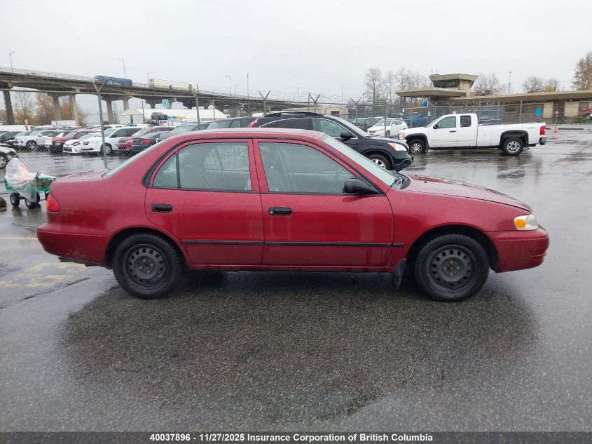 2000 Toyota Corolla Ve/Ce/Le VIN: 2T1BR12E0YC785344 Lot: 40037896