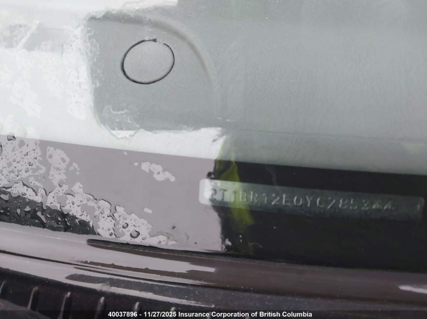 2000 Toyota Corolla Ve/Ce/Le VIN: 2T1BR12E0YC785344 Lot: 40037896