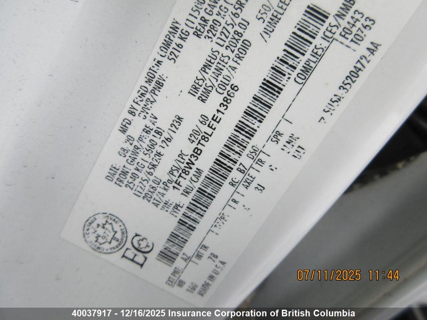 1FT8W3BT8LEE13866 2020 FORD F350 photo no. 10