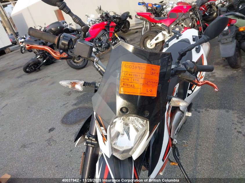 2014 Ktm 690 Enduro R VIN: VBKLET405EM762362 Lot: 40037942