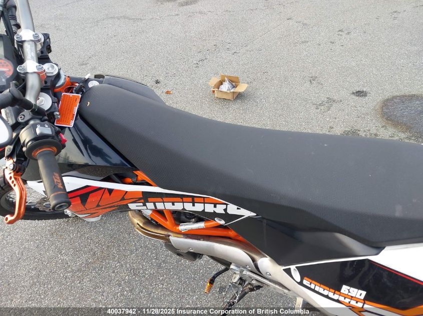 2014 Ktm 690 Enduro R VIN: VBKLET405EM762362 Lot: 40037942