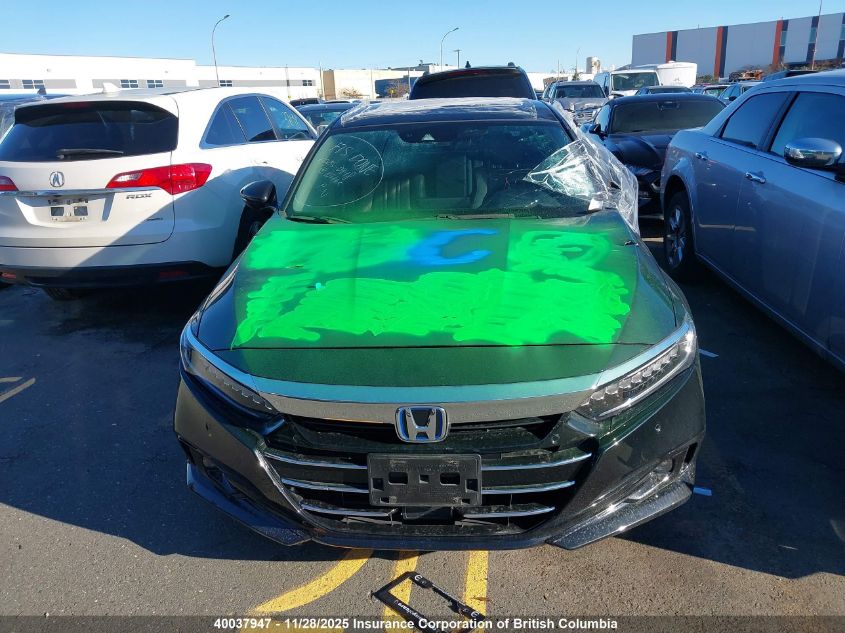 2022 Honda Accord Touring Hybrid VIN: 1HGCV3F97NA800433 Lot: 40037947