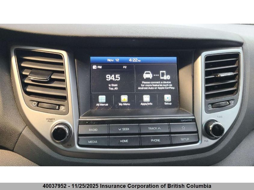 2018 Hyundai Tucson Limited/Sport And Eco/Se VIN: KM8J3CA46JU769350 Lot: 40037952