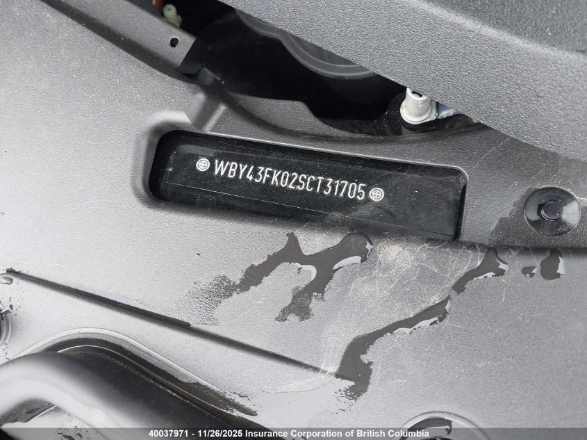 2025 BMW I5 VIN: WBY43FK02SCT31705 Lot: 40037971