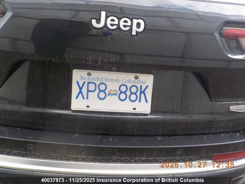 2023 Jeep Grand Cherokee L Summit/L Summit Reserve VIN: 1C4RJKET4P8844704 Lot: 40037973