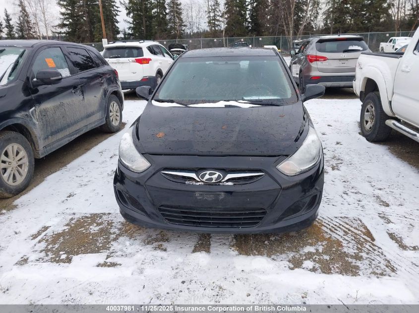 2014 Hyundai Accent Gls/Gs VIN: KMHCT5AE2EU196532 Lot: 40037981