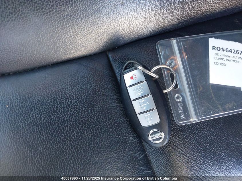 2012 Nissan Altima S VIN: 1N4AL2EP8CC145843 Lot: 40037993