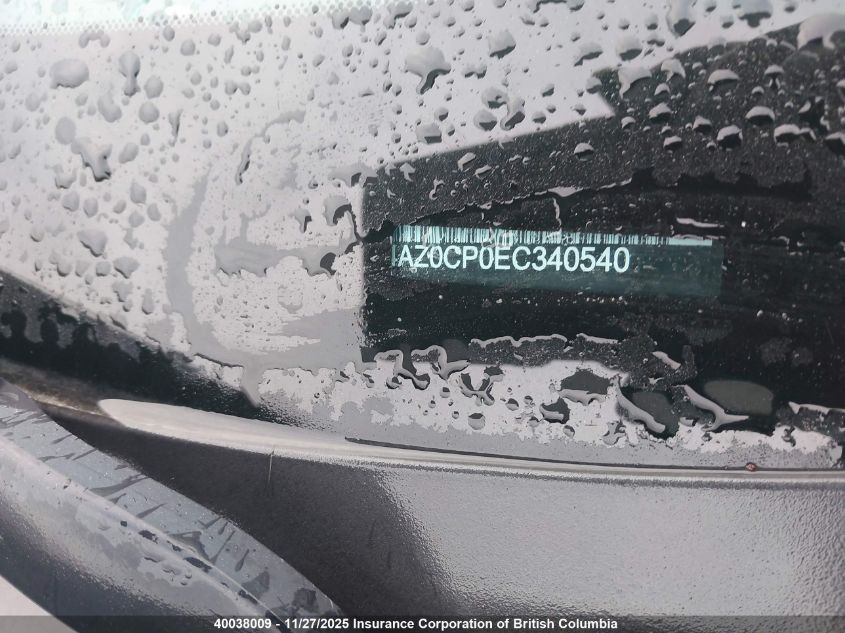 2014 Nissan Leaf VIN: 1N4AZ0CP0EC340540 Lot: 40038009