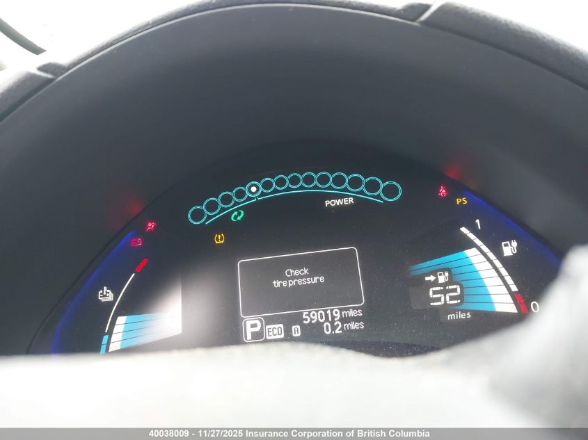 2014 Nissan Leaf VIN: 1N4AZ0CP0EC340540 Lot: 40038009