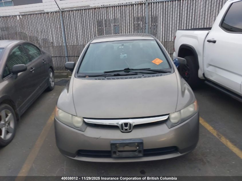 2008 Honda Civic VIN: 2HGFA16498H104549 Lot: 40038012