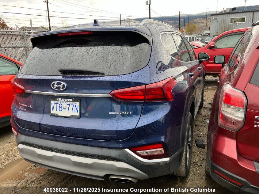 2019 Hyundai Santa Fe Sel/Sel Plus VIN: 5NMS3CAA9KH019836 Lot: 40038022