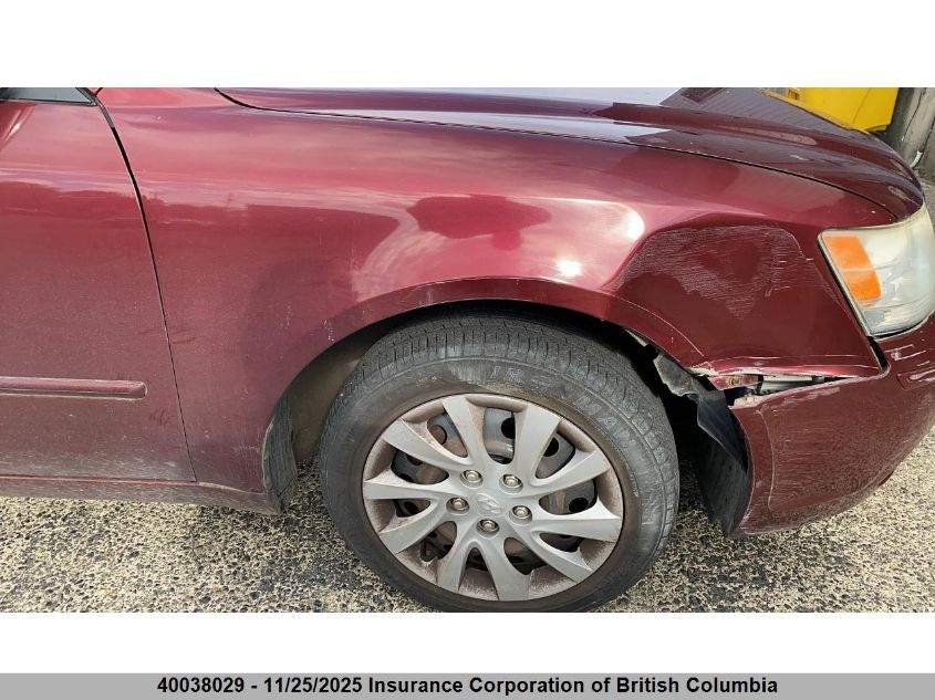 2009 Hyundai Sonata Gls VIN: 5NPET46C29H515071 Lot: 40038029