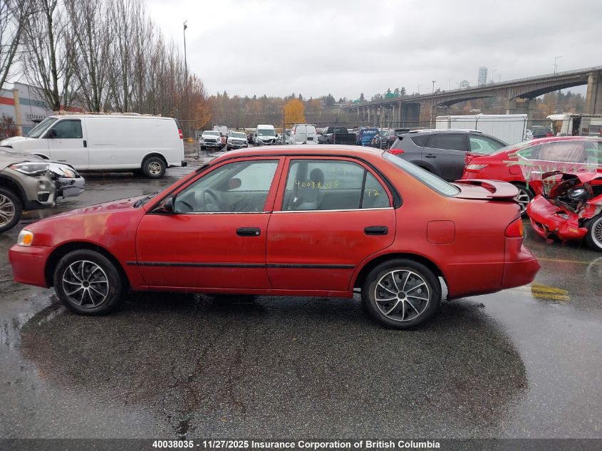 2001 Toyota Corolla Ce/Le/S VIN: 2T1BR12E01C842194 Lot: 40038035
