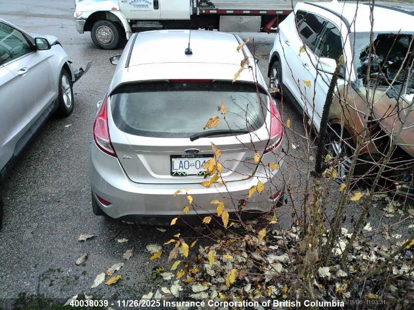 2015 Ford Fiesta S VIN: 3FADP4TJ6FM212695 Lot: 40038039