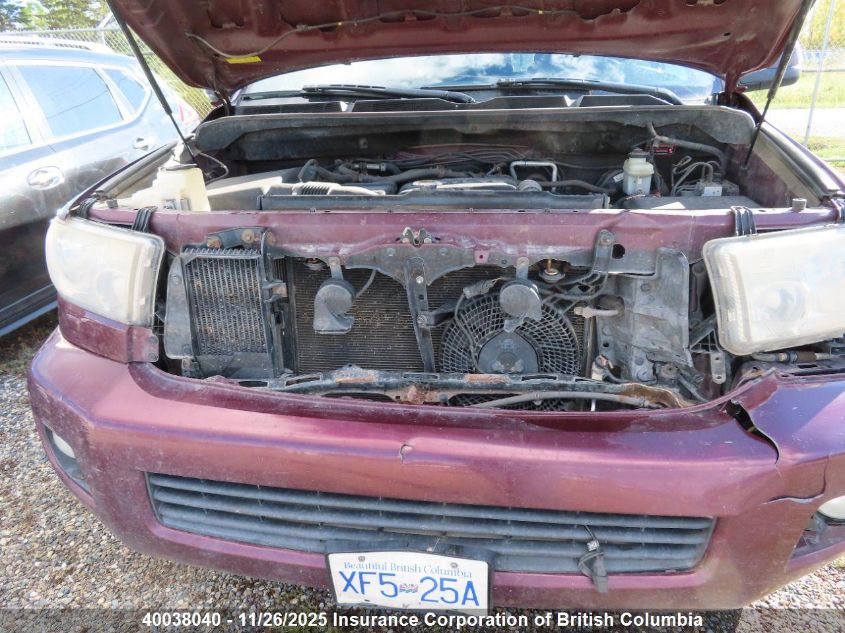 2008 Toyota Sequoia Sr5 VIN: 5TDBT64A58S000185 Lot: 40038040