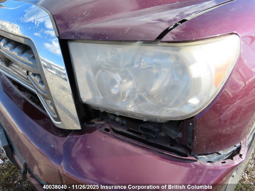 2008 Toyota Sequoia Sr5 VIN: 5TDBT64A58S000185 Lot: 40038040