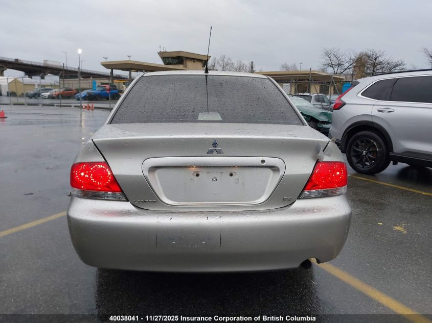 2005 Mitsubishi Lancer Es VIN: JA3AJ26E75U601548 Lot: 40038041