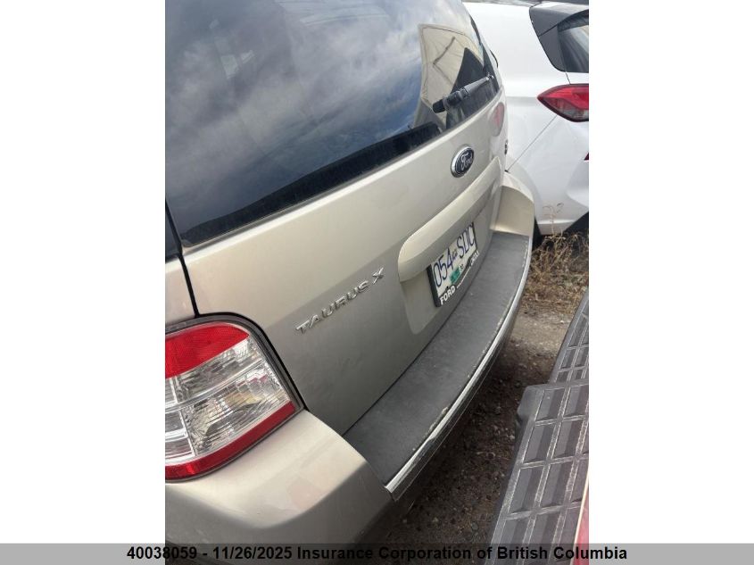 2009 Ford Taurus X Sel VIN: 1FMDK05W19GA04504 Lot: 40038059