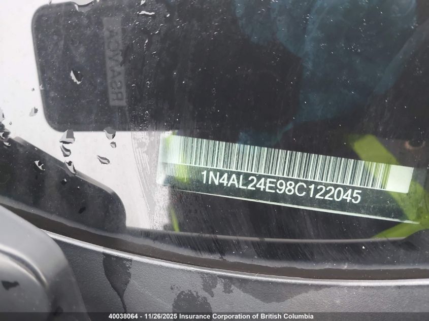 2008 Nissan Altima 2.5S VIN: 1N4AL24E98C122045 Lot: 40038064