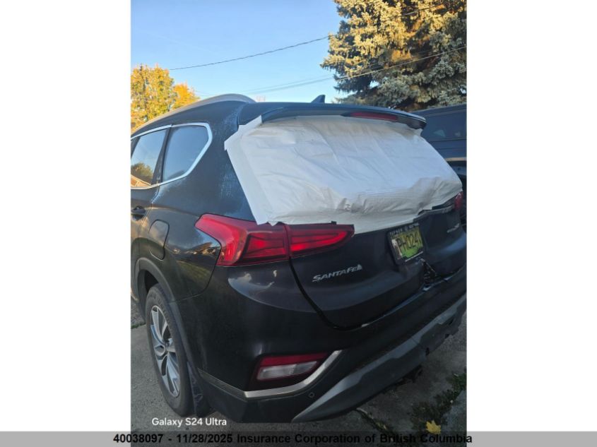 2019 Hyundai Santa Fe Sel/Sel Plus VIN: 5NMS3CAA2KH018429 Lot: 40038097