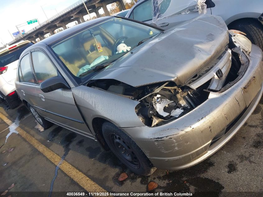 2003 Honda Civic Dx VIN: 2HGES16483H930875 Lot: 40036549