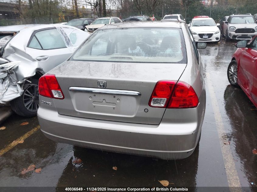 2003 Honda Civic Dx VIN: 2HGES16483H930875 Lot: 40036549