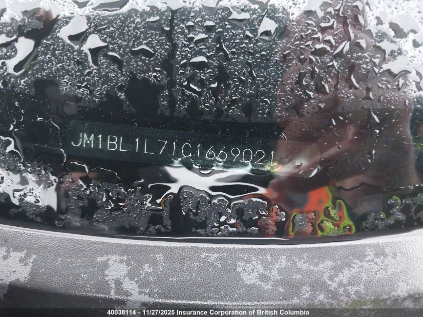 2012 Mazda 3 I VIN: JM1BL1L71C1669021 Lot: 40038114