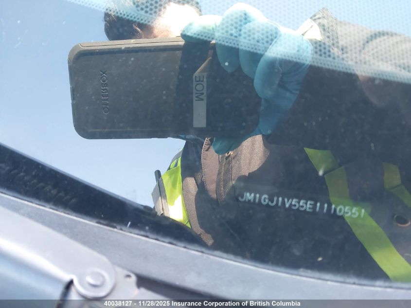 2014 Mazda 6 Touring VIN: JM1GJ1V55E1110551 Lot: 40038127