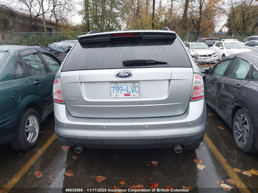 2007 Ford Edge Sel VIN: 2FMDK38C47BB04488 Lot: 40035565