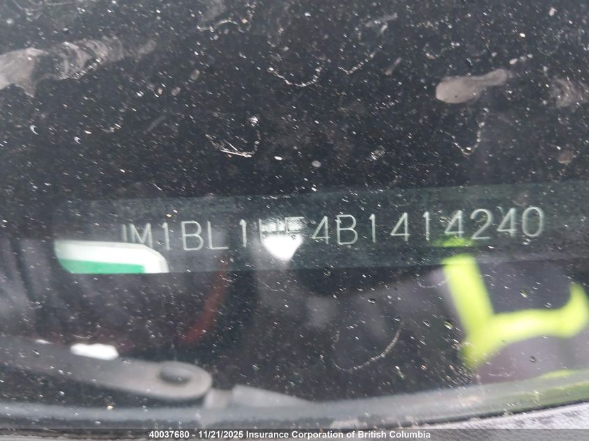 2011 Mazda 3 I VIN: JM1BL1UF4B1414240 Lot: 40037680