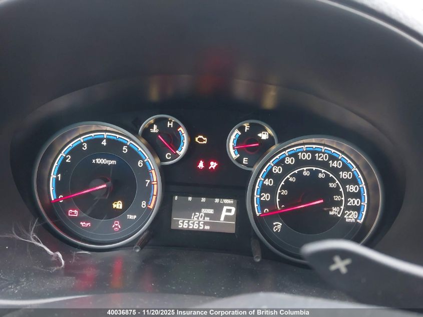 2011 Suzuki Sx4 Touring VIN: JS2YB5A74B6300314 Lot: 40036875