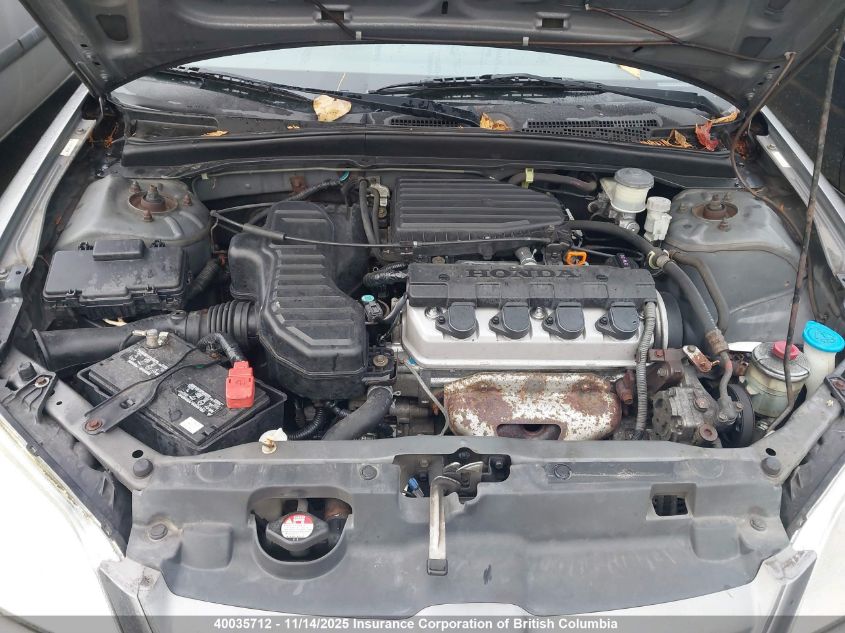 2005 Honda Civic Dx VIN: 2HGES15155H012169 Lot: 40035712