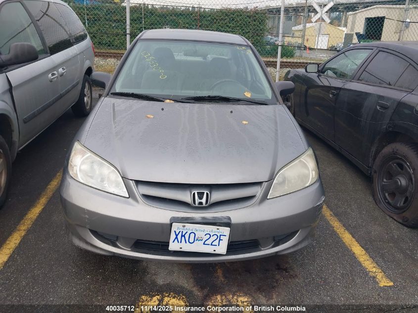 2005 Honda Civic Dx VIN: 2HGES15155H012169 Lot: 40035712