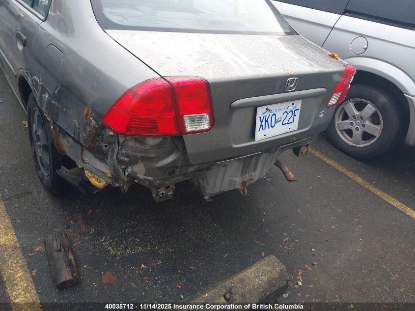 2005 Honda Civic Dx VIN: 2HGES15155H012169 Lot: 40035712