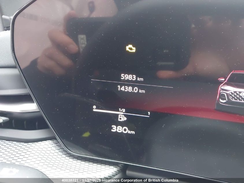 2025 Audi Q5 VIN: WA15AAGUXS2033543 Lot: 40038221