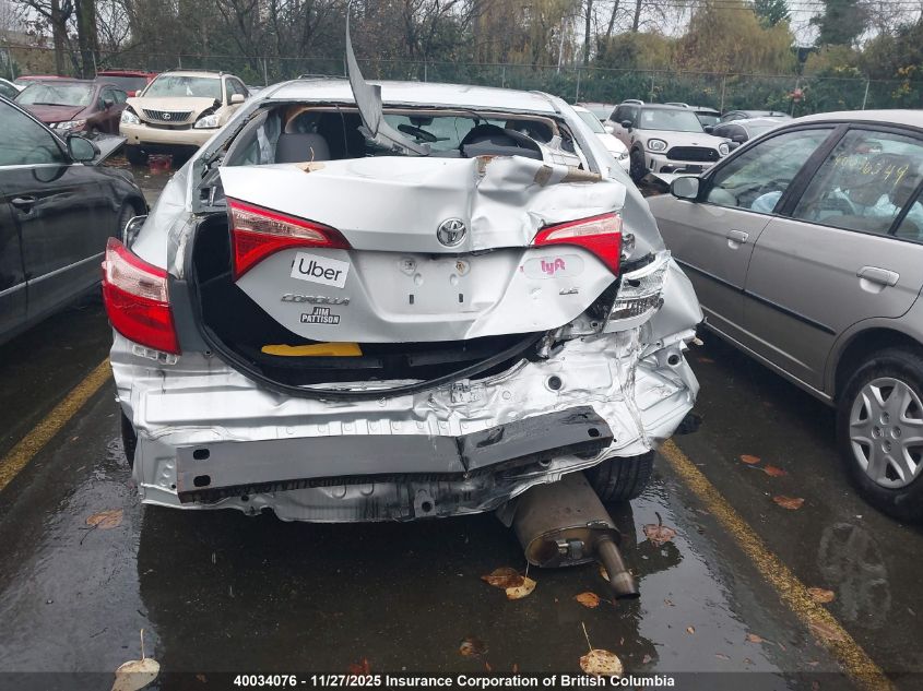 2017 Toyota Corolla L/Le/Xle/Se/Xse VIN: 2T1BURHE4HC845694 Lot: 40034076