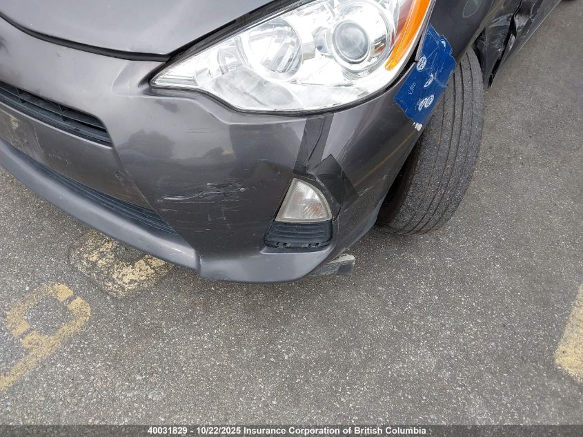 2012 Toyota Prius C VIN: JTDKDTB34C1500716 Lot: 40031829