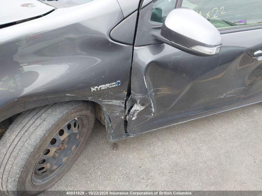 2012 Toyota Prius C VIN: JTDKDTB34C1500716 Lot: 40031829