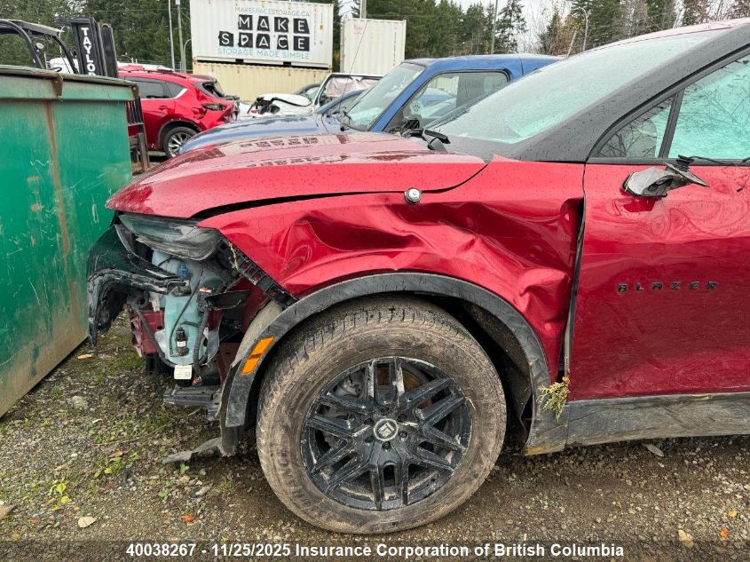 2022 Chevrolet Blazer 2Lt VIN: 3GNKBHR42NS129114 Lot: 40038267