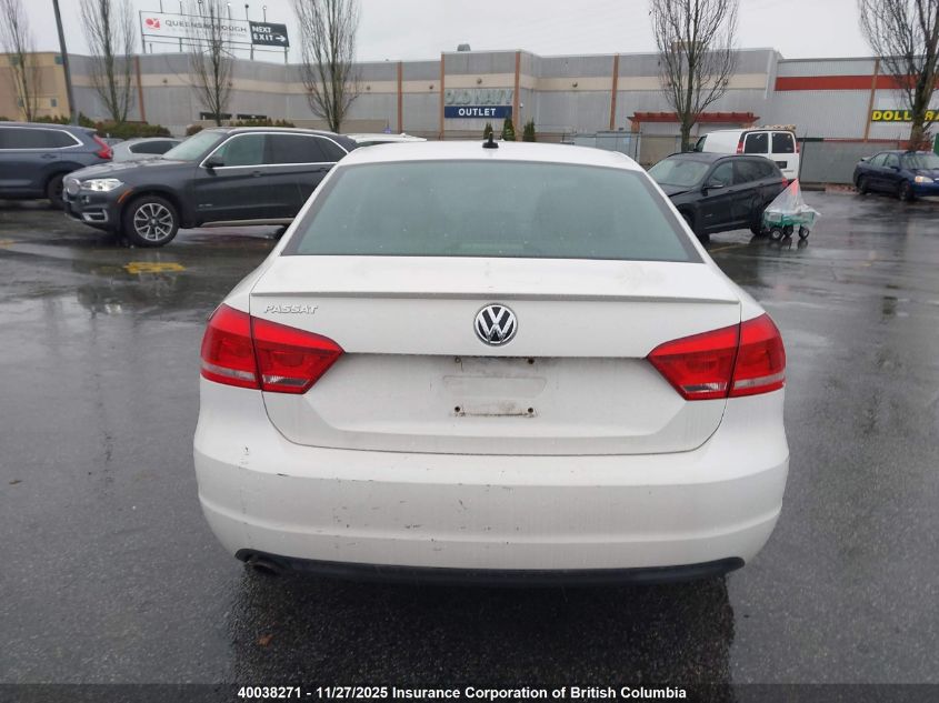 2013 Volkswagen Passat Se VIN: 1VWBH7A34DC120565 Lot: 40038271