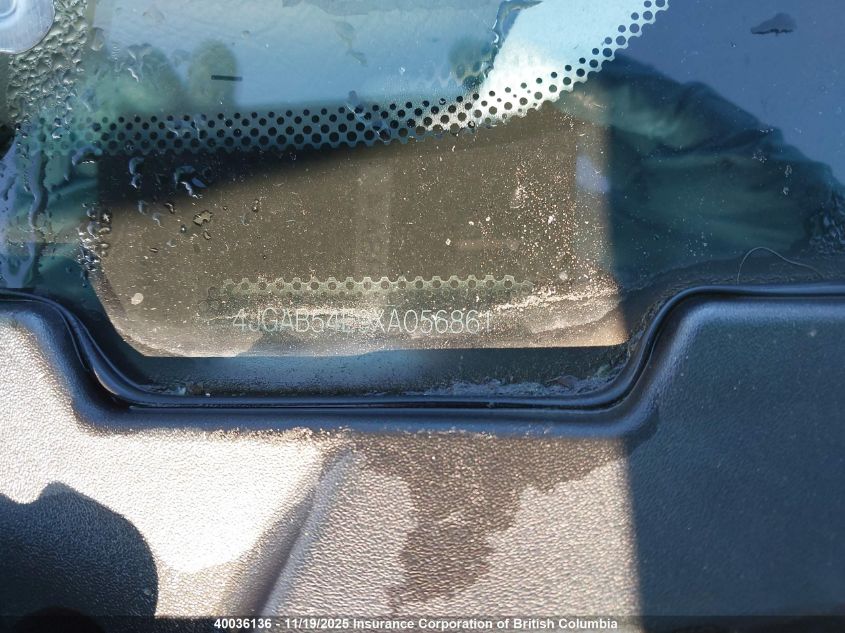 1999 Mercedes-Benz Ml 320 VIN: 4JGAB54E9XA056861 Lot: 40036136