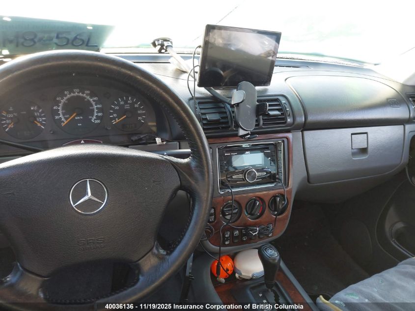 1999 Mercedes-Benz Ml 320 VIN: 4JGAB54E9XA056861 Lot: 40036136