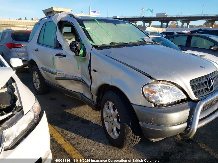 1999 Mercedes-Benz Ml 320 VIN: 4JGAB54E9XA056861 Lot: 40036136