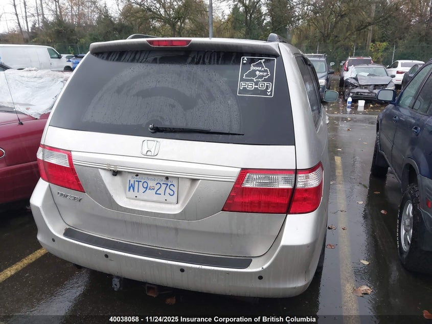2006 Honda Odyssey Ex VIN: 5FNRL38406B501424 Lot: 40038058