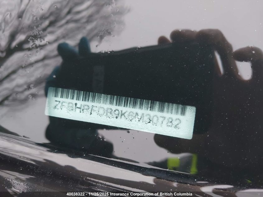 2019 Ram Promaster City Tradesman Slt VIN: ZFBHRFDB9K6M30782 Lot: 40038322