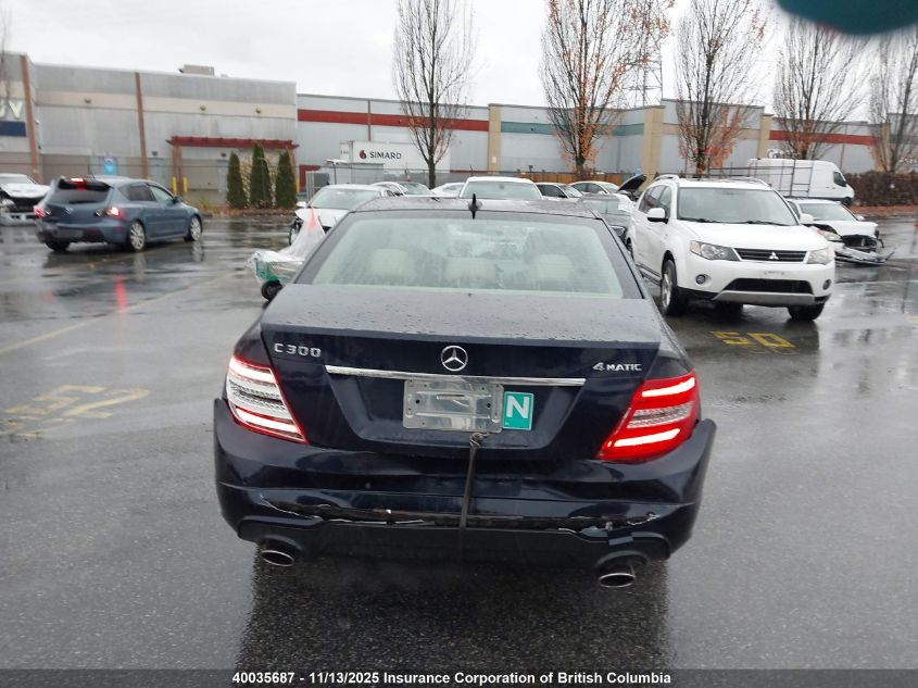2014 Mercedes-Benz C 300 4Matic VIN: WDDGF8AB6EG222848 Lot: 40035687
