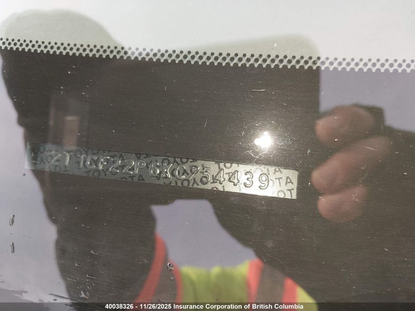 1999 Toyota Camry VIN: 2T1CF22P6XC754439 Lot: 40038326