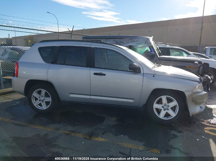 2008 Jeep Compass Sport VIN: 1J8FF47WX8D564102 Lot: 40036965