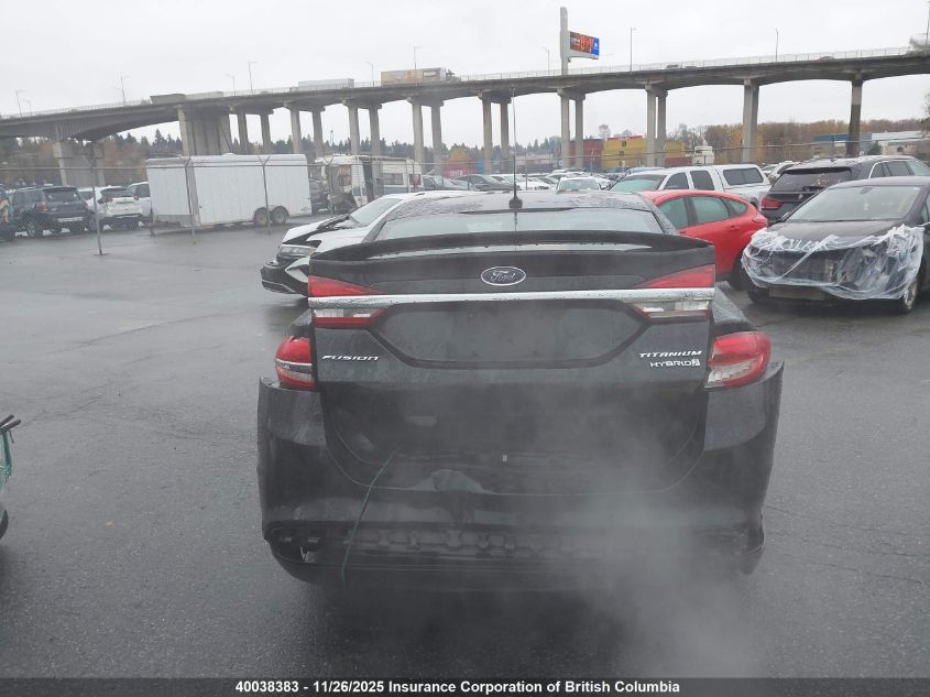 2018 Ford Fusion Titanium/Platinum Hev VIN: 3FA6P0RU1JR215647 Lot: 40038383